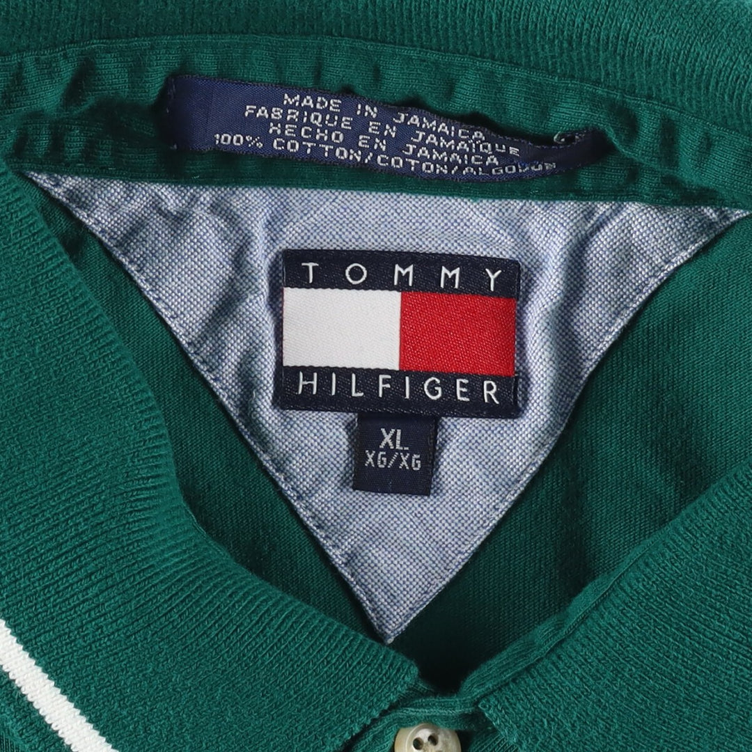 Big size 90'S Tommy Hilfiger short sleeve polo shirt men's XXXL vintage /eaa333323