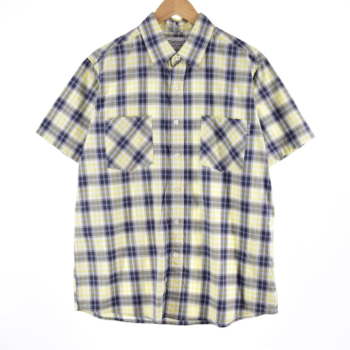 Carhartt Short Sleeve Check Shirt Men's L /eaa333587