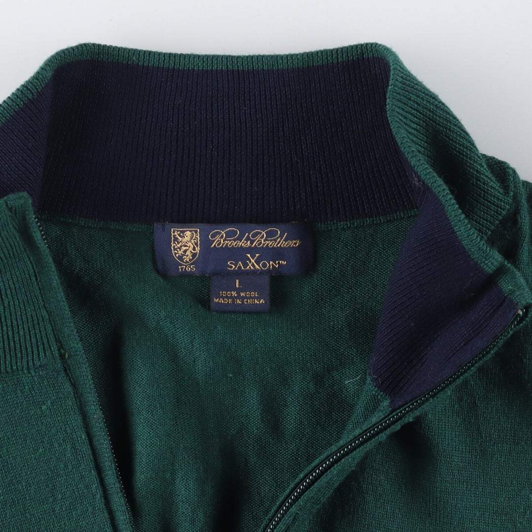 Brooks Brothers Wool Knit Half Zip Sweater Men's L / eaa333892