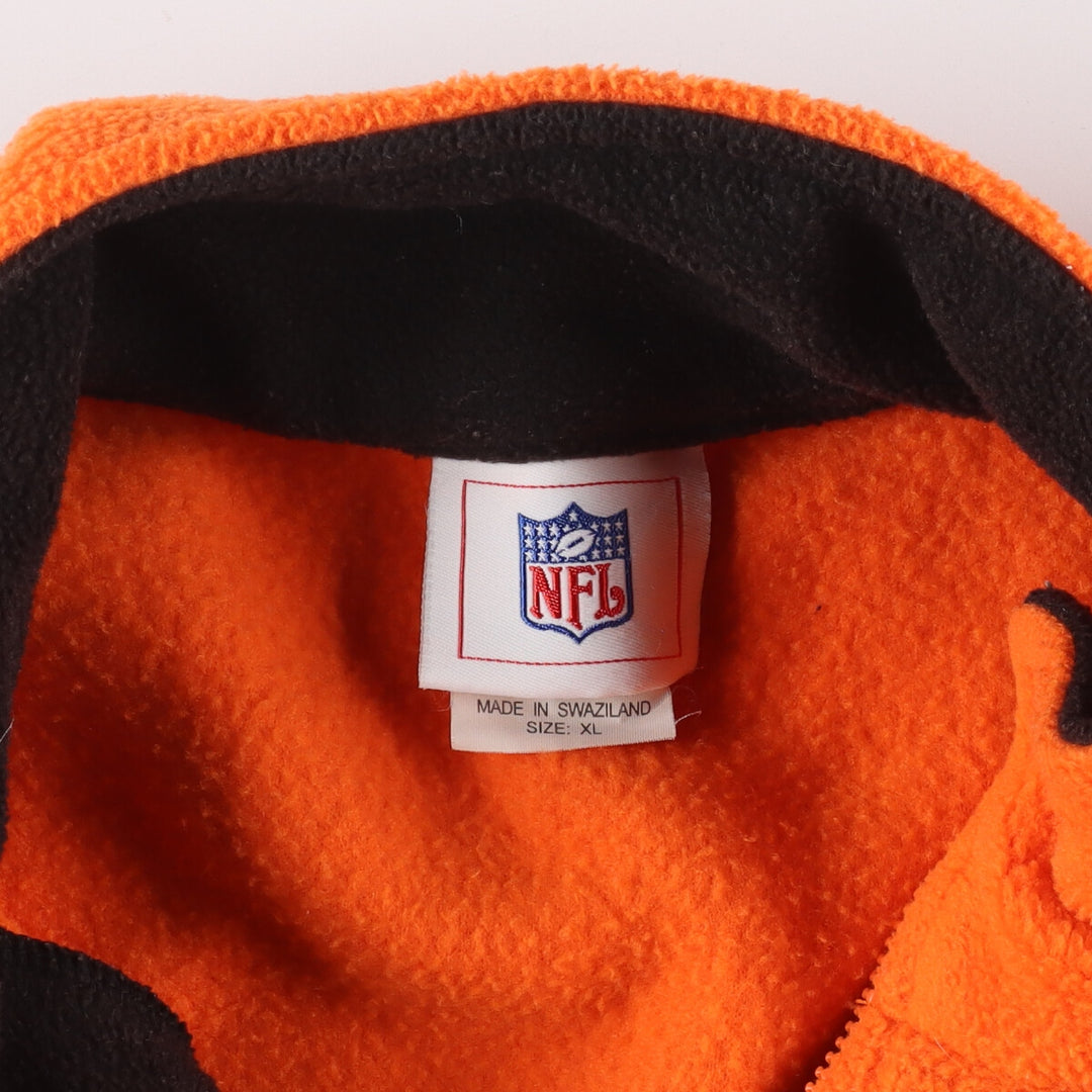 NFL CINCINNATI BENGALS Cincinnati Bengals Half Zip Fleece Pullover Men's XL /eaa333896