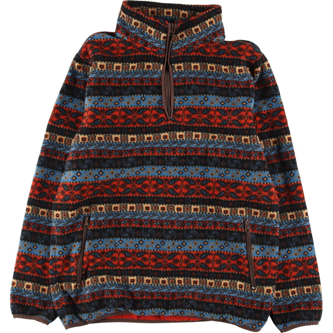 PACSUN all-over print half-zip fleece pullover, men's XL /eaa334307