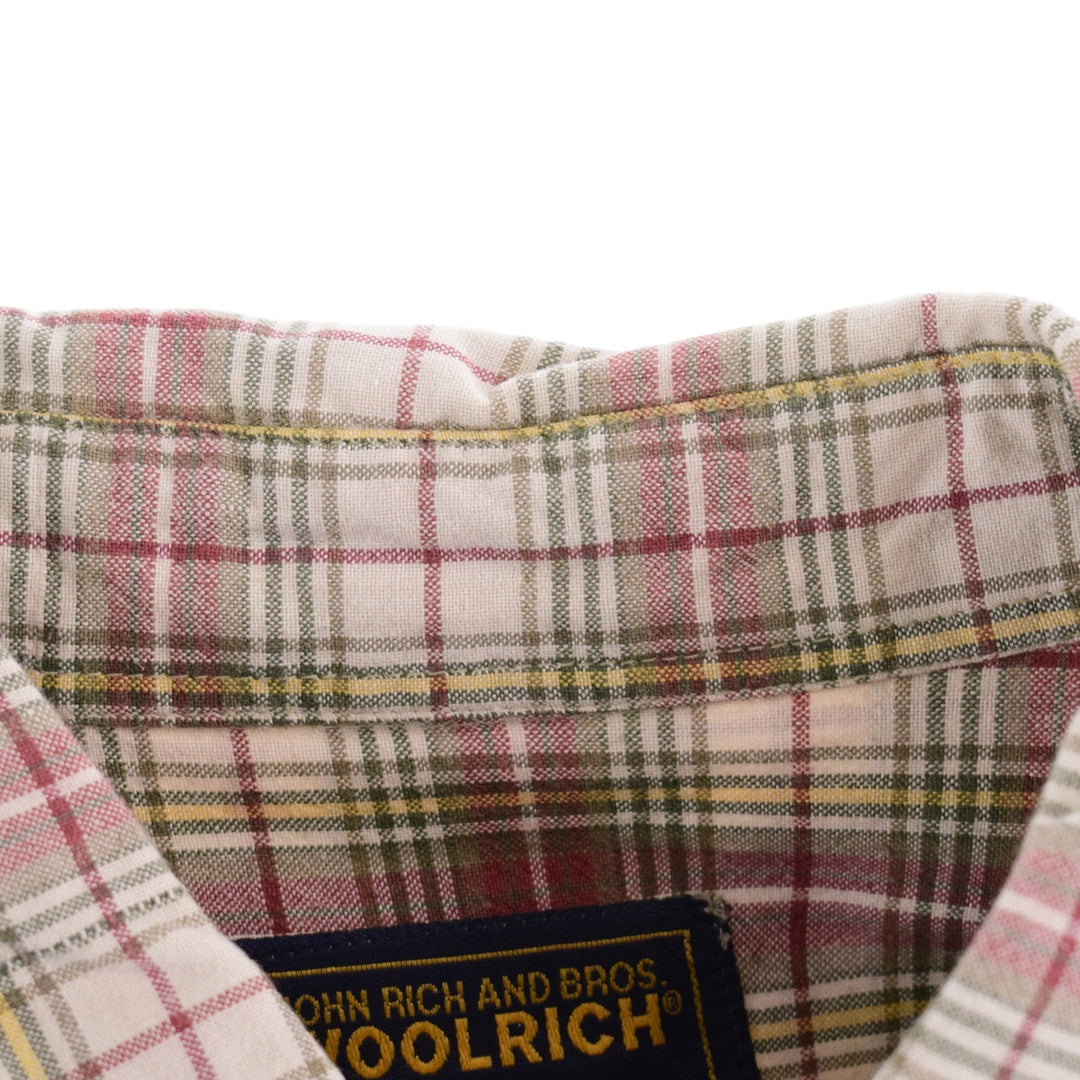 WOOLRICH Short Sleeve Check Shirt Men's XXL /eaa334409