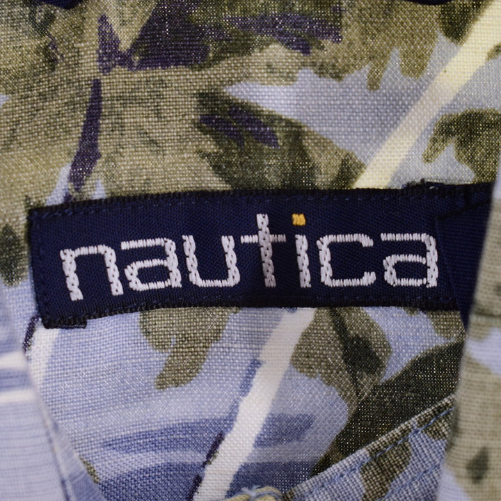 NAUTICA All-over Print Hawaiian Aloha Shirt Men's XL /eaa334437