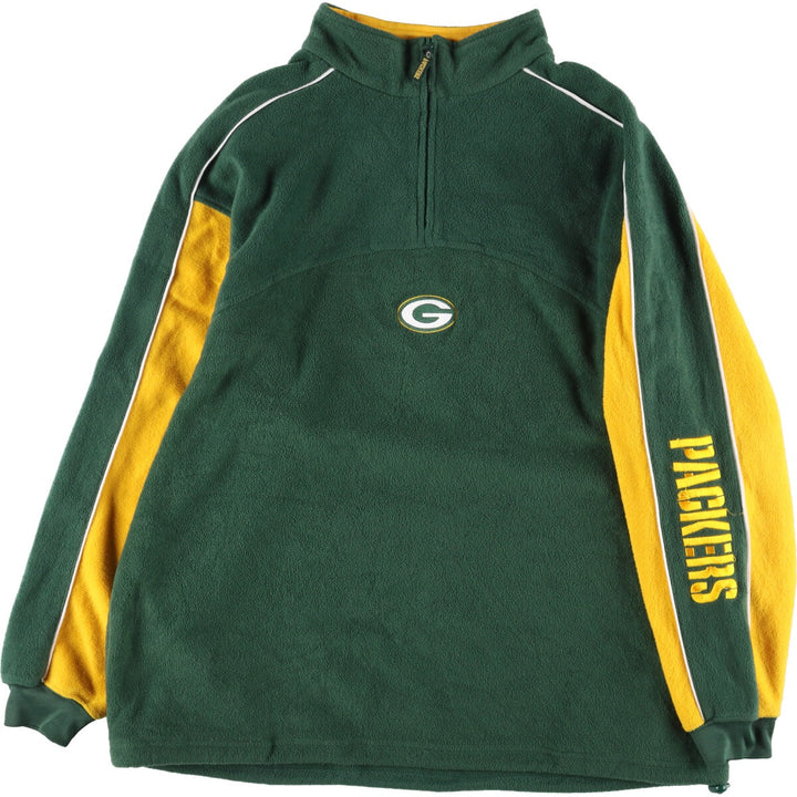 NFL GREENBAY PACKERS Green Bay Packers Half Zip Fleece Pullover Men's XL /eaa334777