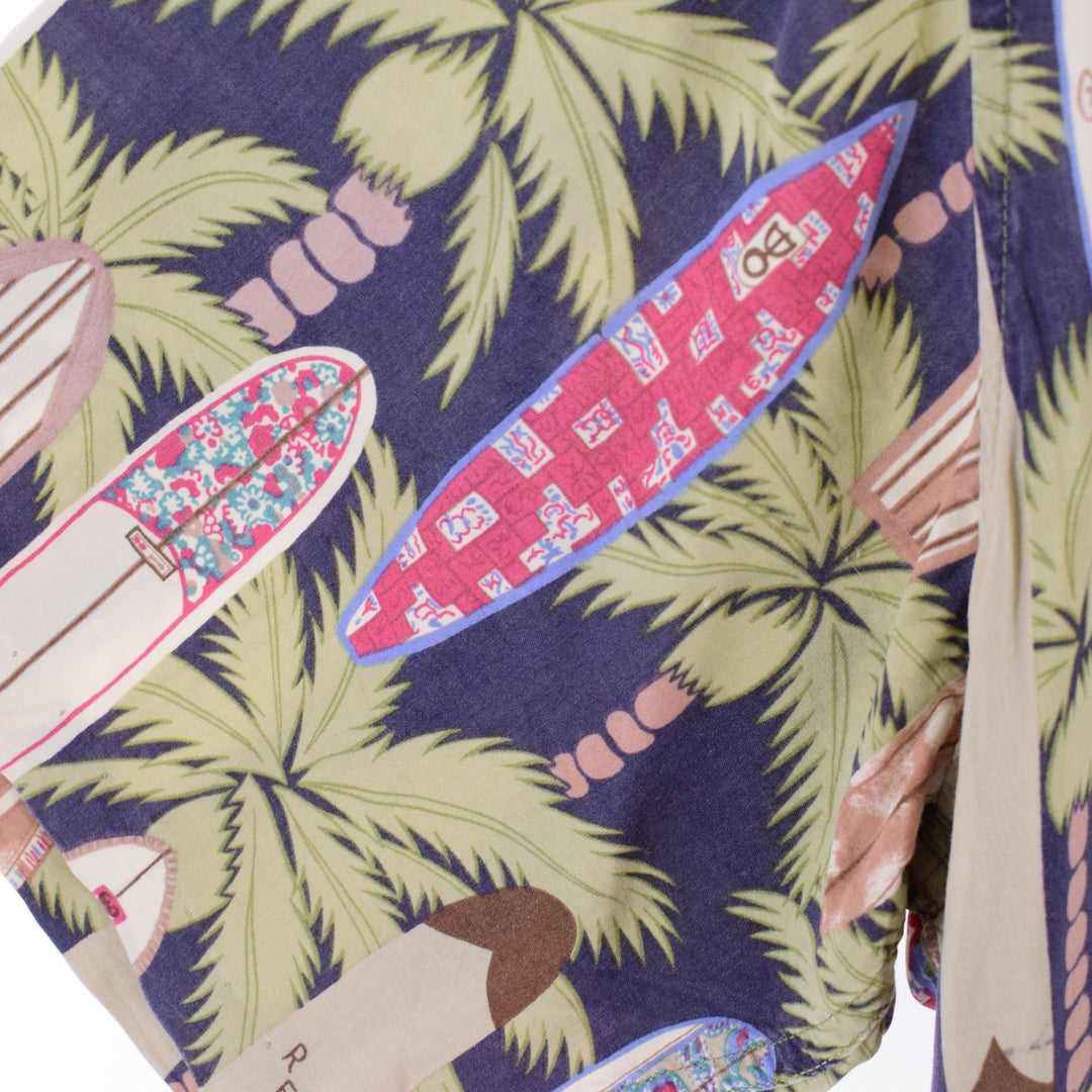 80s-90'S Reyn Spooner Diamond Head Tag All-Over Rayon Hawaiian Aloha Shirt Men's L /eaa335046