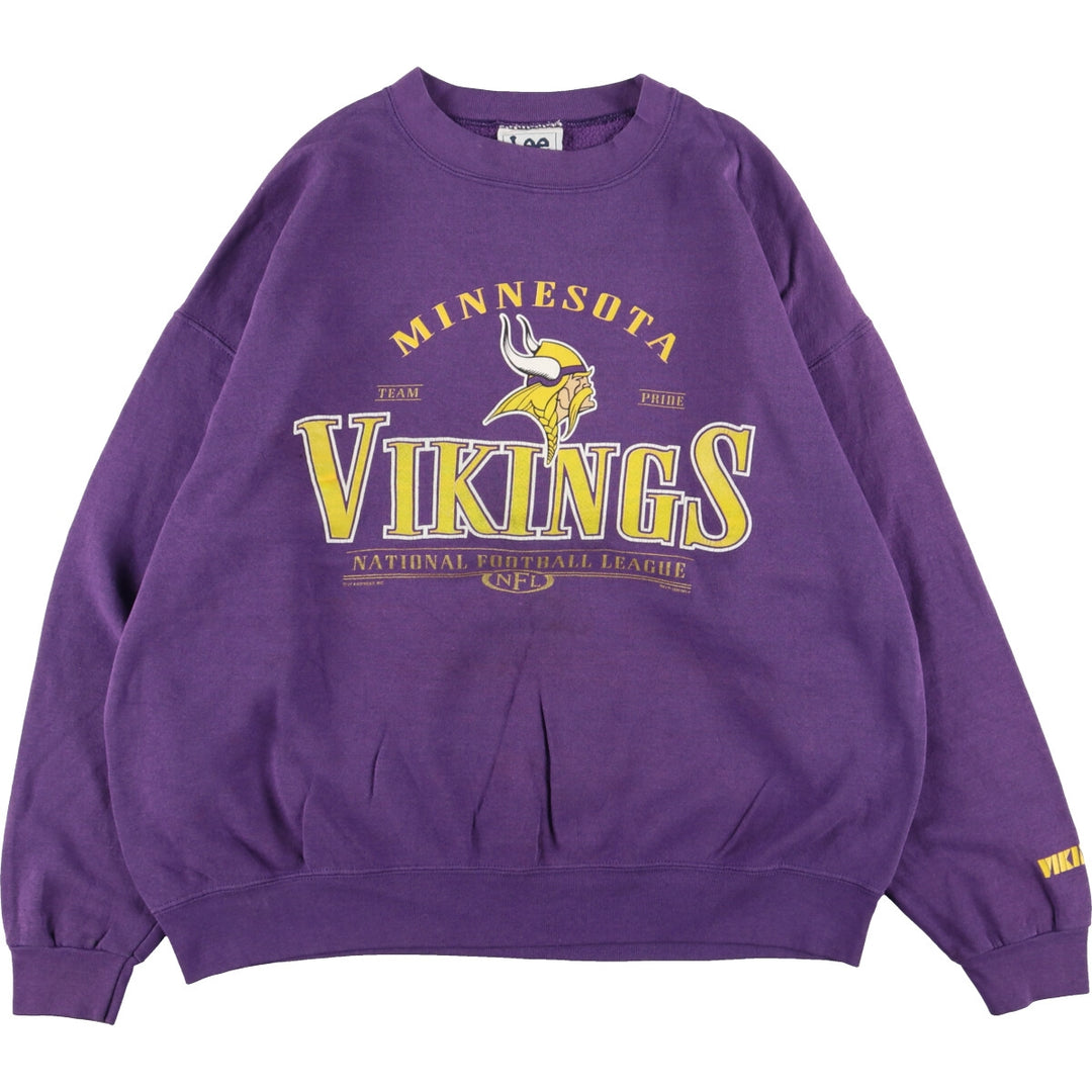 90'S Lee NFL MINNESOTA VIKINGS Minnesota Vikings sweatshirt, made in USA, men's XL, vintage /eaa335361