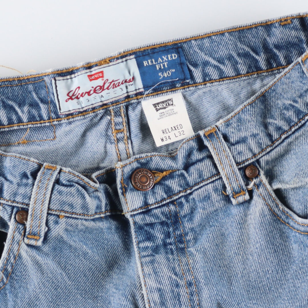 90'S Levi's LEVISTRAUSS 540 RELAXD FIT Jeans Denim Pants Made in USA Men's W34 Vintage /eaa335699