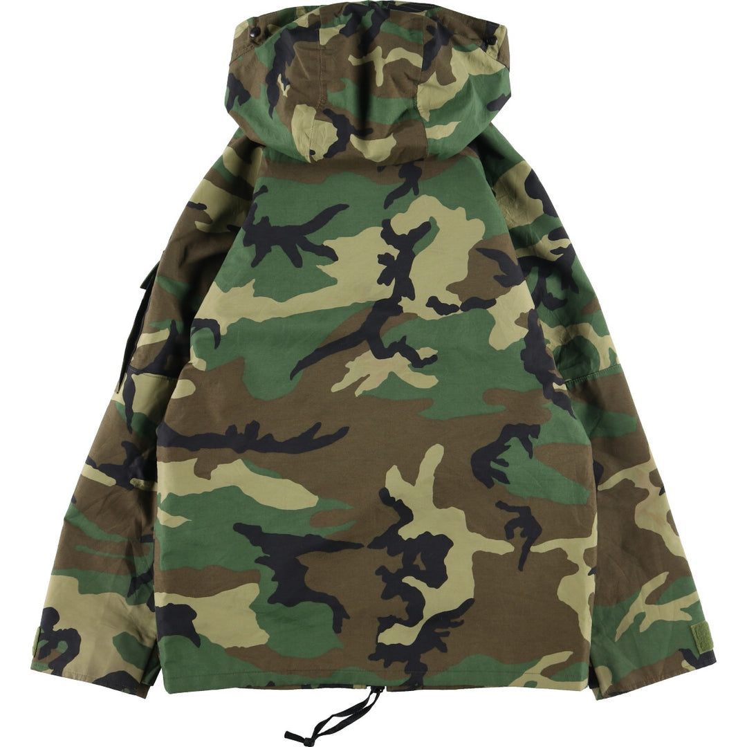 1998 delivery, genuine US military item, ECWCS 1st GEN late model woodland camo military Gore-Tex parka, made in USA, SMALL-REGULAR, men's M /eaa335874