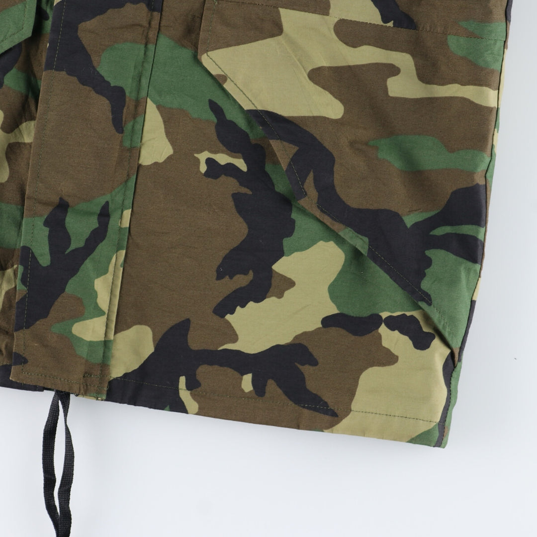 1998 delivery, genuine US military item, ECWCS 1st GEN late model woodland camo military Gore-Tex parka, made in USA, SMALL-REGULAR, men's M /eaa335874