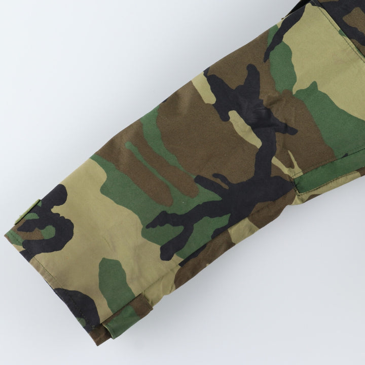 1998 delivery, genuine US military item, ECWCS 1st GEN late model woodland camo military Gore-Tex parka, made in USA, SMALL-REGULAR, men's M /eaa335874