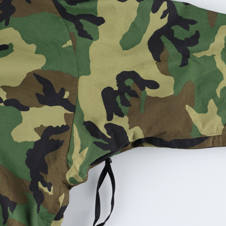 1998 delivery, genuine US military item, ECWCS 1st GEN late model woodland camo military Gore-Tex parka, made in USA, SMALL-REGULAR, men's M /eaa335874