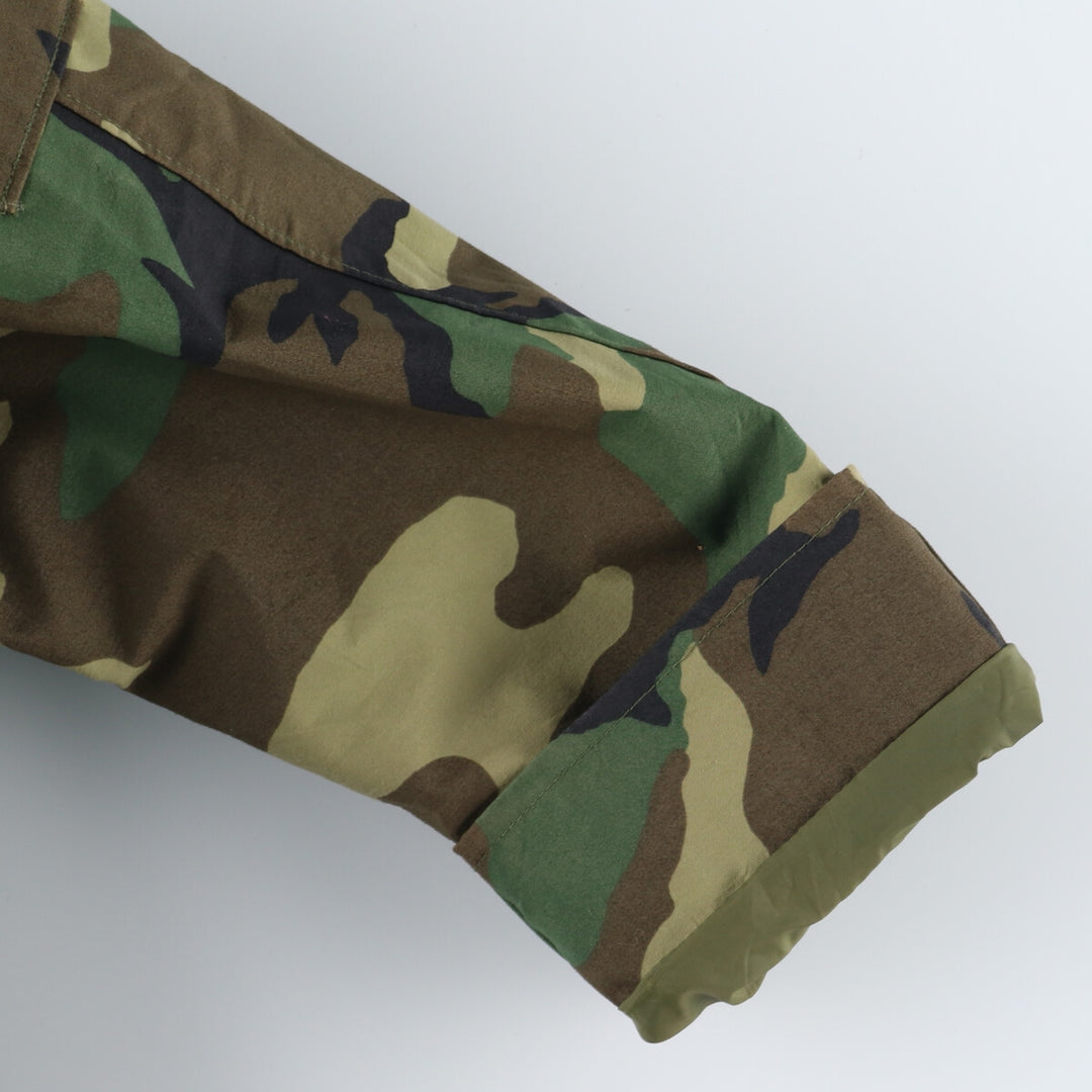 1998 delivery, genuine US military item, ECWCS 1st GEN late model woodland camo military Gore-Tex parka, made in USA, SMALL-REGULAR, men's M /eaa335874