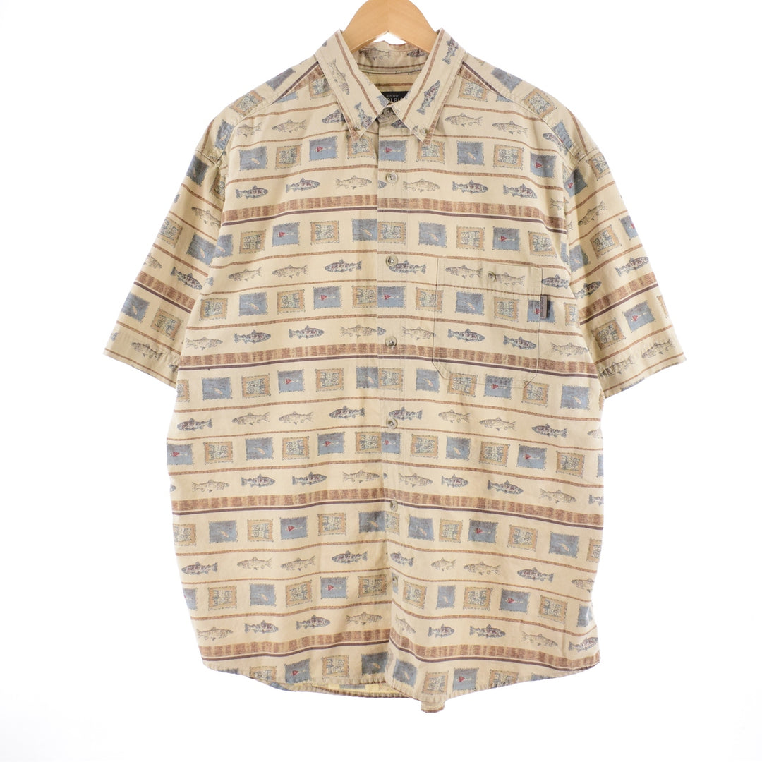 WOOLRICH Short Sleeve Button Down Shirt Men's XL /eaa336036