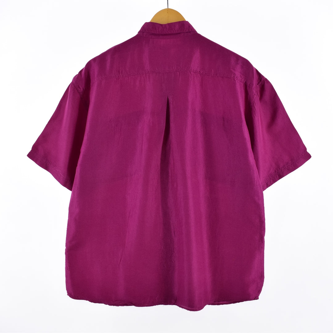 THE LIMITED Short Sleeve Silk Shirt Women's XL [Eluru] /eaa336706