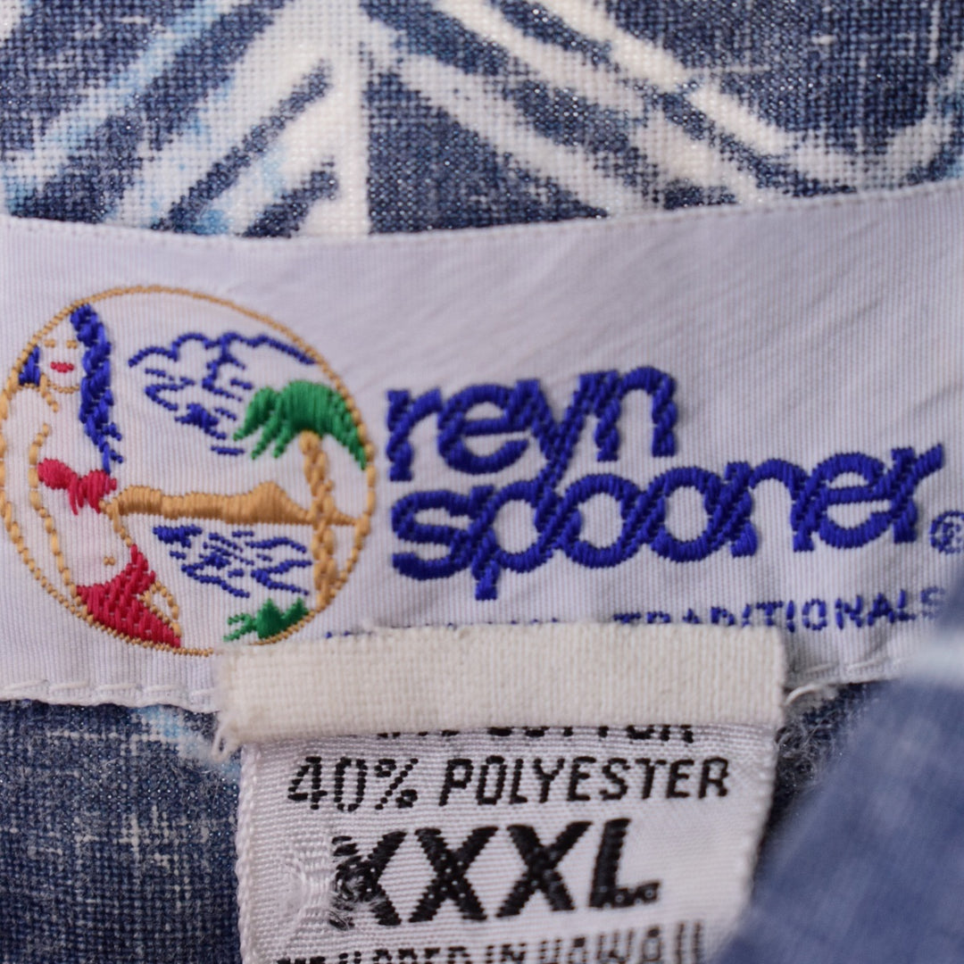 Big size 90'S Reyn Spooner swimsuit tag all-over print button-down Hawaiian aloha shirt for men XXXL /eaa336897