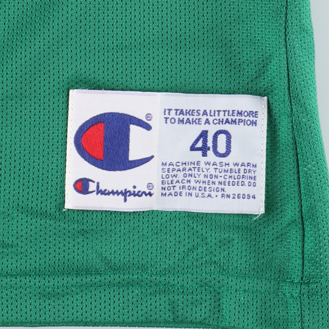 Champion NBA SEATTLE SUPERSONICS Seattle Supersonics Mesh Tank Top Game Shirt Made in USA Men's M /eaa337632