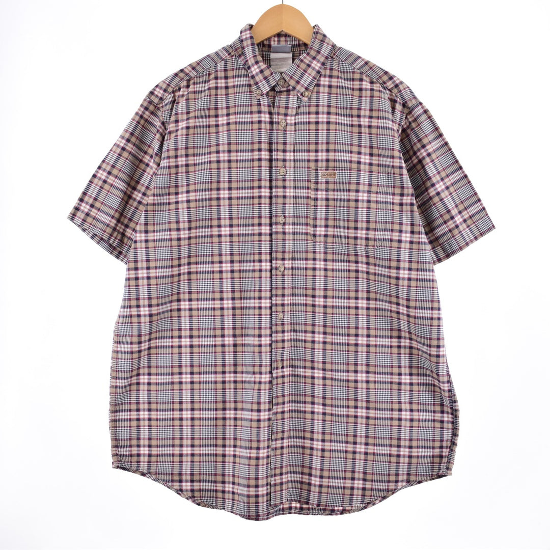 Carhartt Short Sleeve Button Down Check Shirt Men's XL /eaa337774