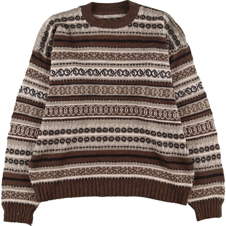 All-over print knit sweater, men's XL /eaa338899