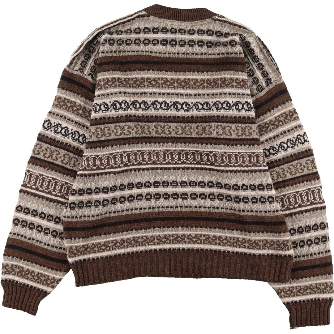 All-over print knit sweater, men's XL /eaa338899