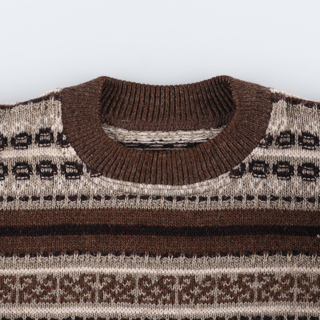 All-over print knit sweater, men's XL /eaa338899