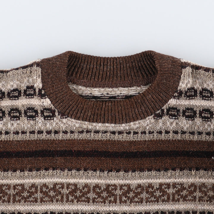 All-over print knit sweater, men's XL /eaa338899