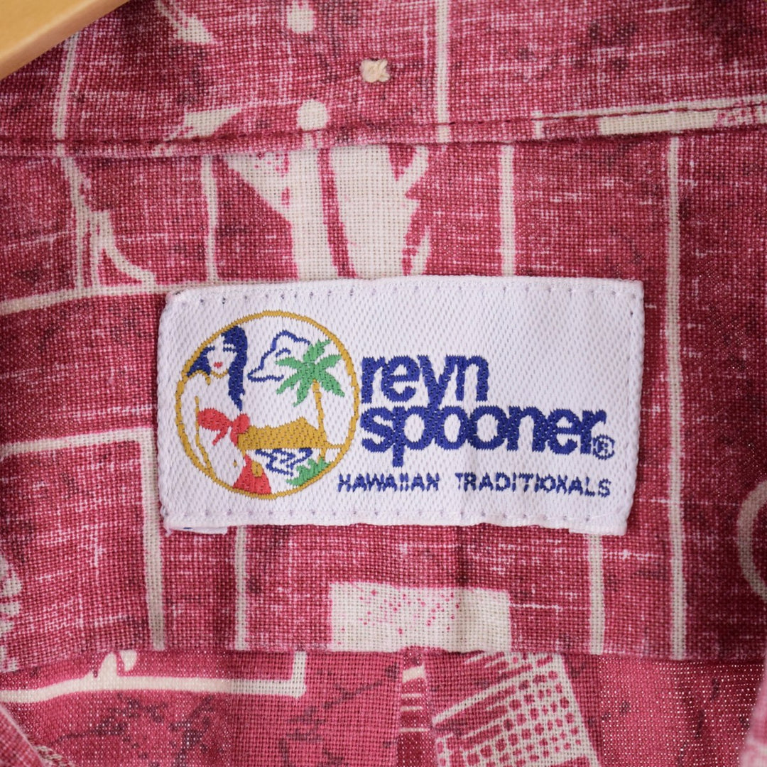 Reyn Spooner REYNSPOONER Button-down All-over Print Hawaiian Aloha Shirt Men's XL /eaa339631