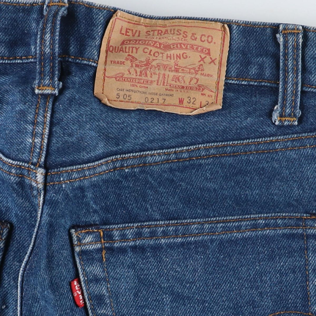 80'S Levi's 00505-0217 Tapered Jeans Denim Pants Made in USA Men's W32 Vintage /eaa340631