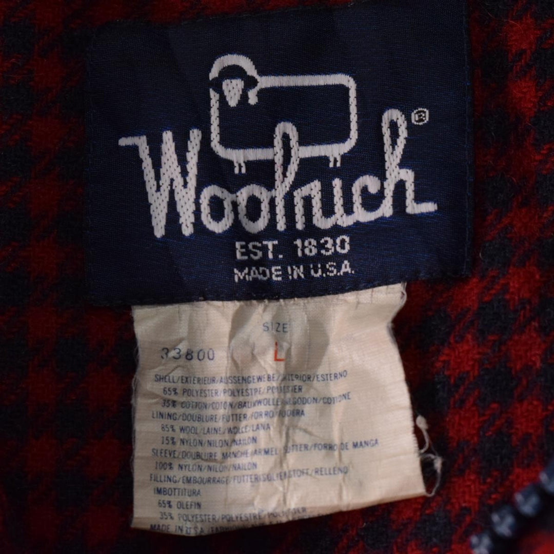 80'S WOOLRICH padded mountain parka made in USA, men's L, vintage /eaa340689