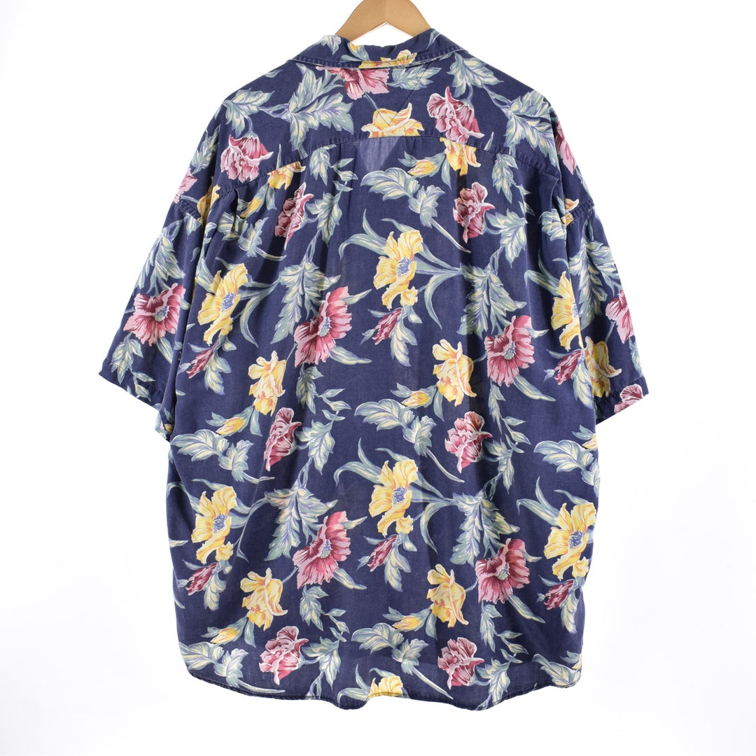 Tommy Hilfiger TOMMY HILFIGER All-over print open collar rayon Hawaiian aloha shirt Men's XXL / eaa340757