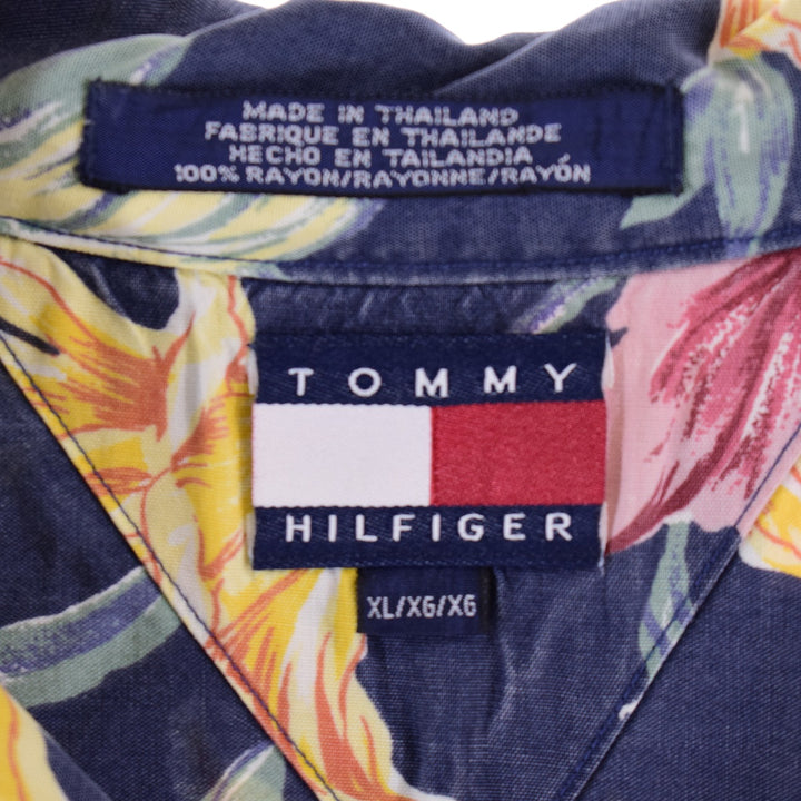 Tommy Hilfiger TOMMY HILFIGER All-over print open collar rayon Hawaiian aloha shirt Men's XXL / eaa340757