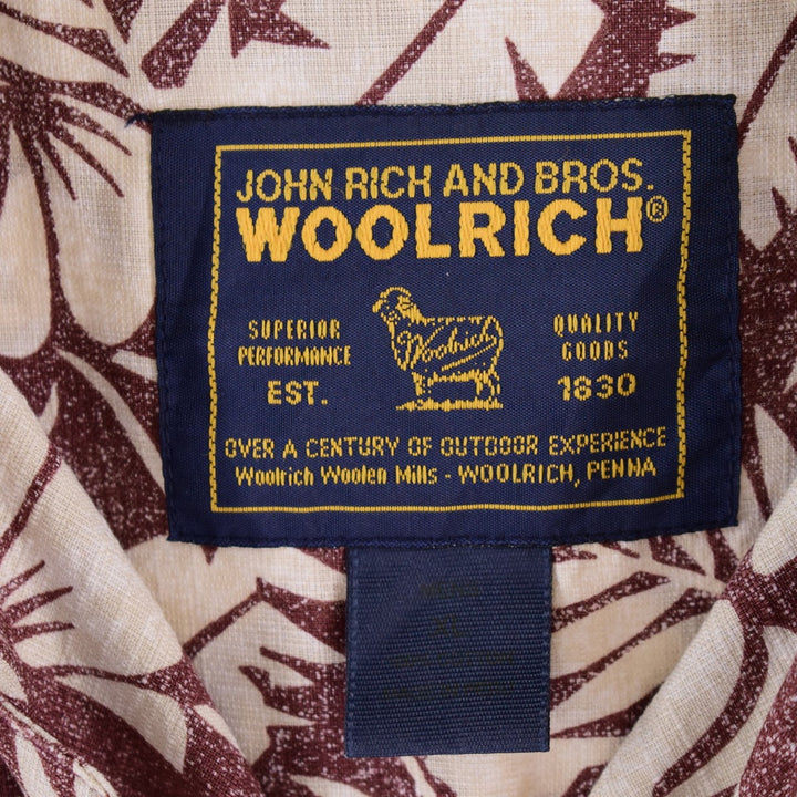 Big size WOOLRICH all-over print Hawaiian aloha shirt for men XXXL / eaa340966