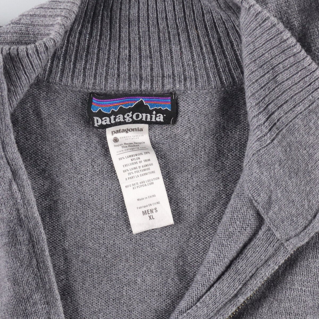 Patagonia 50300FA12 wool knit half zip sweater, men's XL, made in 2012 /eaa340998