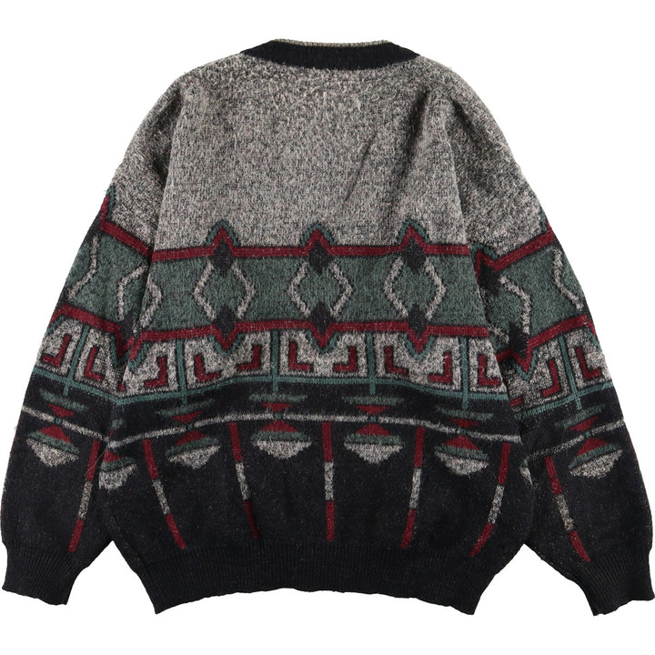 MLSHINA Native Pattern Wool Knit Cardigan Men's XL /eaa341270