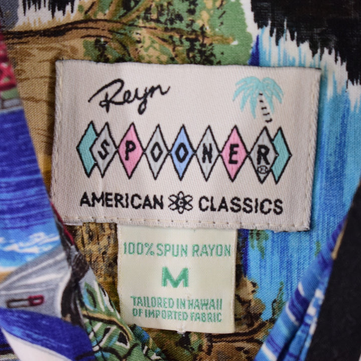 Reyn Spooner AMERICAN CLASSICS Rayon All-over Print Hawaiian Aloha Shirt Made in Hawaii Men's XL /eaa341303