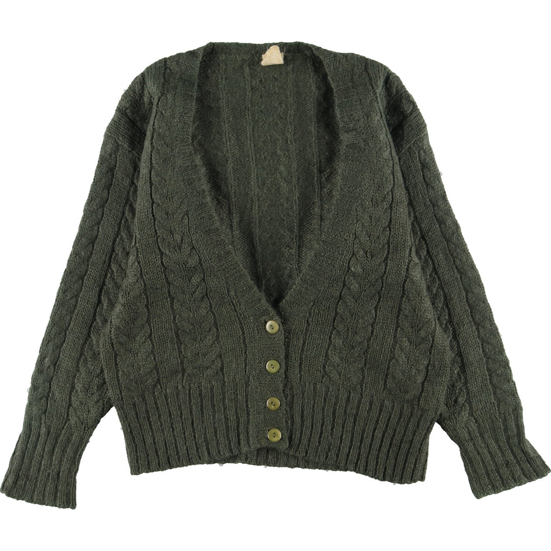 Mohair x wool knit cardigan, women's L /eaa341454