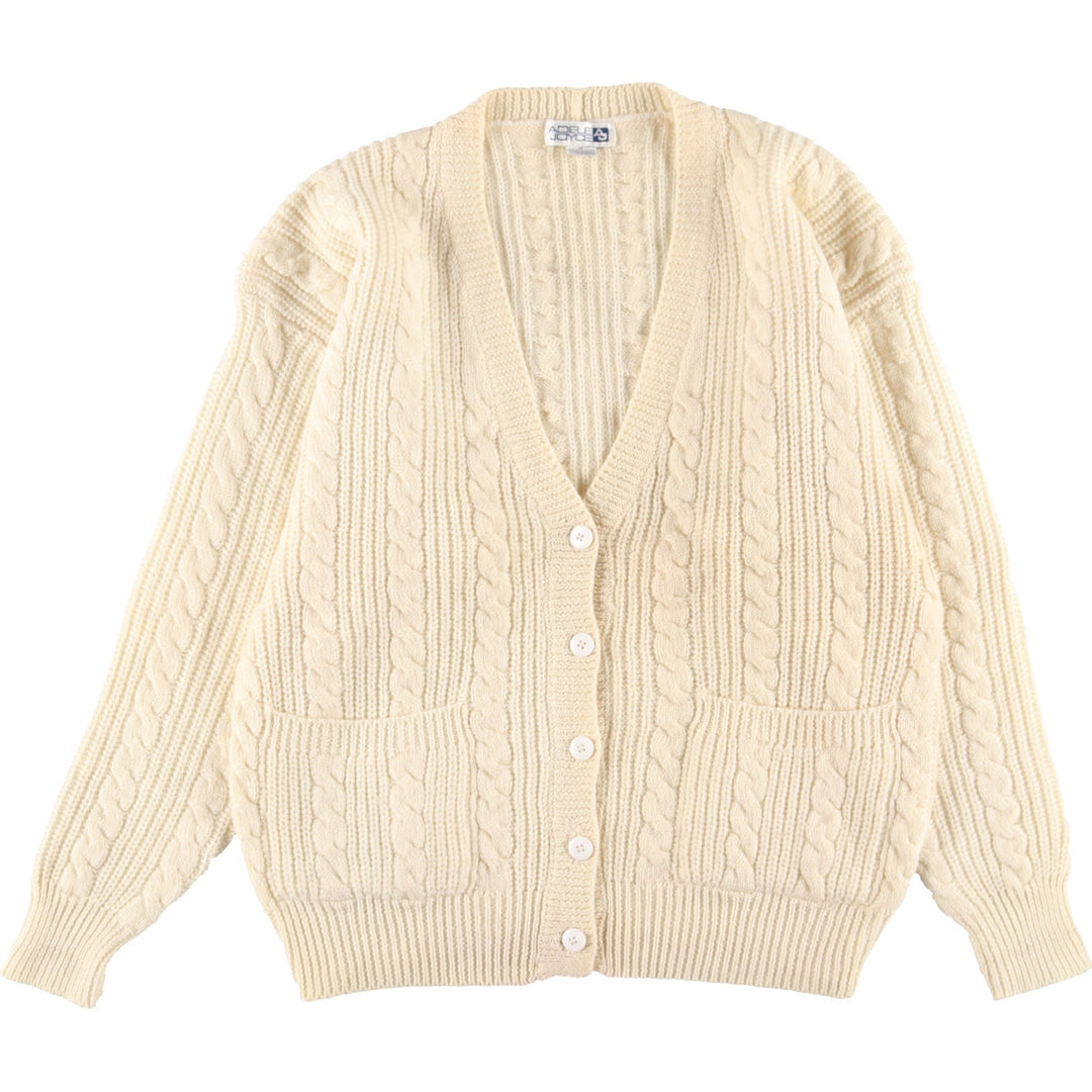 ADELE JOYCE Wool Knit Cardigan Women's L /eaa341456