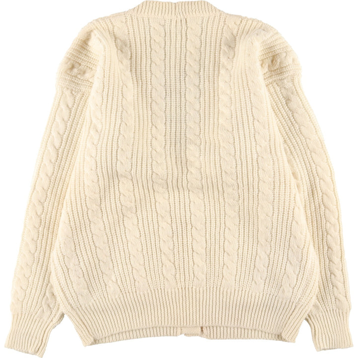 ADELE JOYCE Wool Knit Cardigan Women's L /eaa341456