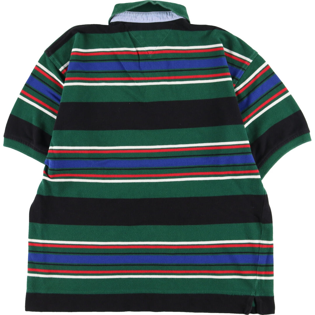 90'S Tommy Hilfiger Short Sleeve Striped Polo Shirt Men's Medium Vintage /eaa342623