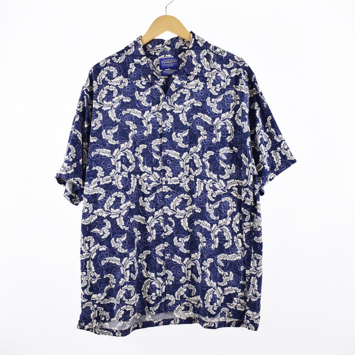 Pendleton PENDLETON All-over print open collar rayon Hawaiian aloha shirt Men's XL /eaa342902