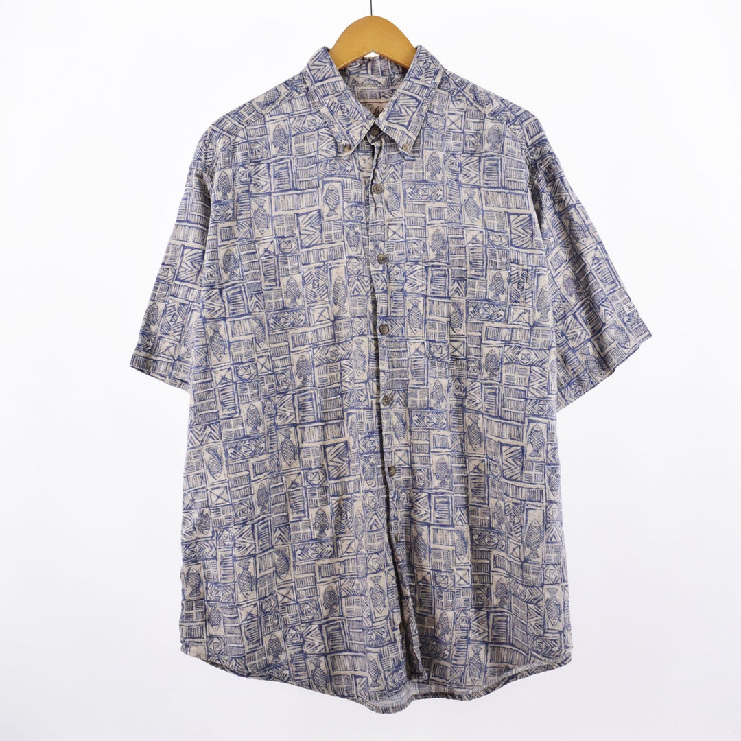 WOOLRICH All-over print button-down Hawaiian aloha shirt for men, XXL / eaa342908