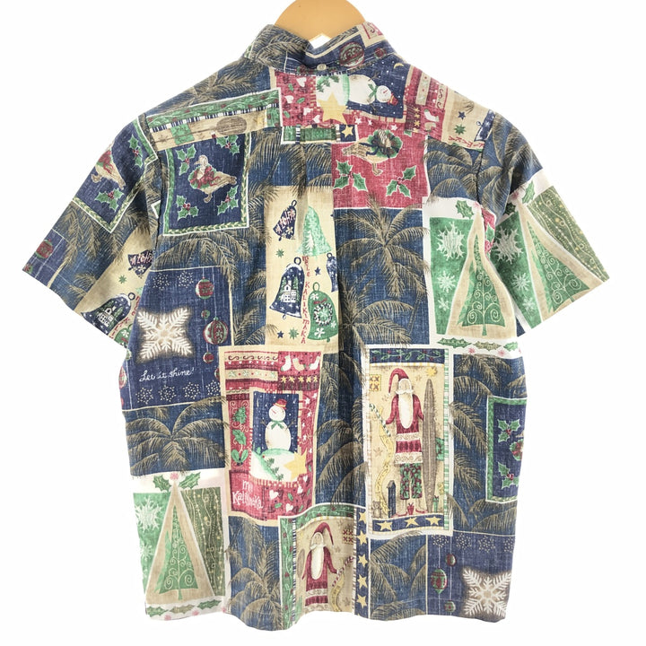 REYNSPOONER MELE KALIKIMAKA Christmas Limited Edition Button-down Hawaiian Aloha Shirt Made in Hawaii Women's S /eaa343134