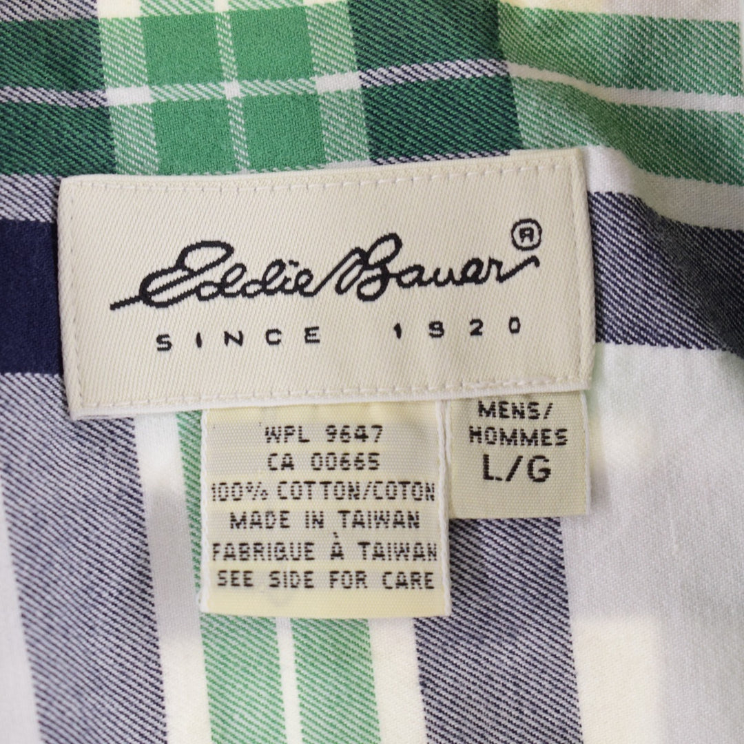 Eddie Bauer Short Sleeve Button Down Check Shirt Men's XL /eaa343169