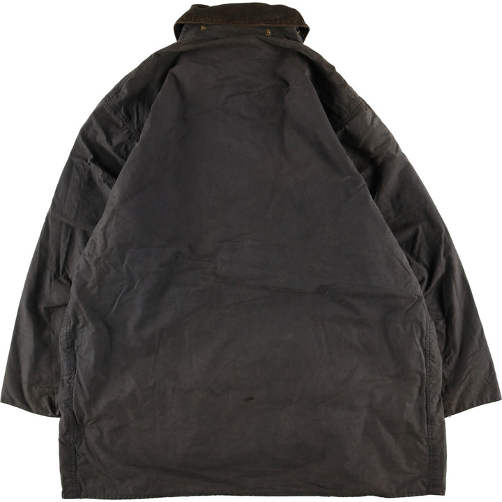 90'S Barbour BORDER Old 3 Warrant Waxed Cotton Oiled Jacket Made in England C46 /eaa343647