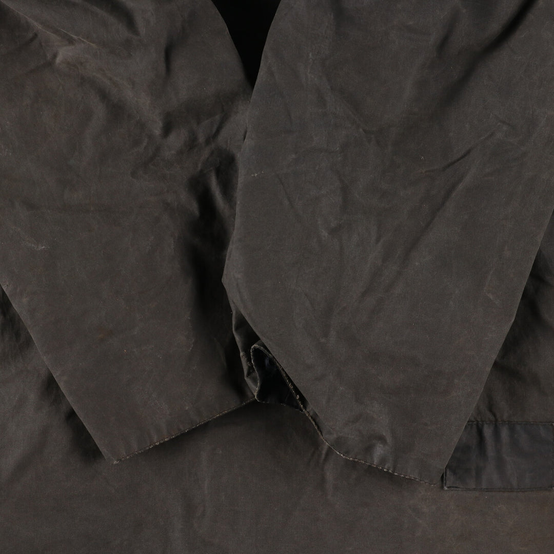 90'S Barbour BORDER Old 3 Warrant Waxed Cotton Oiled Jacket Made in England C46 /eaa343648
