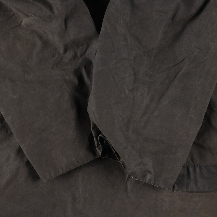 90'S Barbour BORDER Old 3 Warrant Waxed Cotton Oiled Jacket Made in England C46 /eaa343648