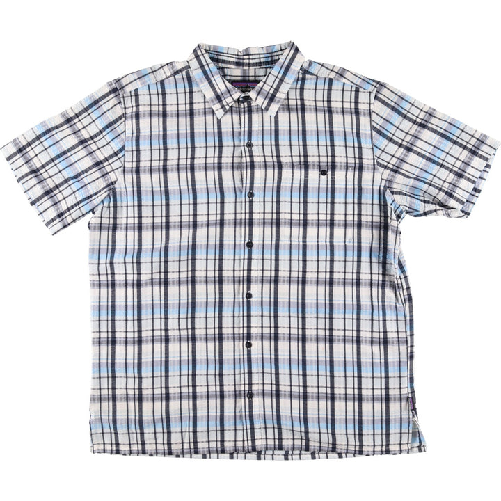 Patagonia short sleeve check shirt, men's XL size / eaa343800