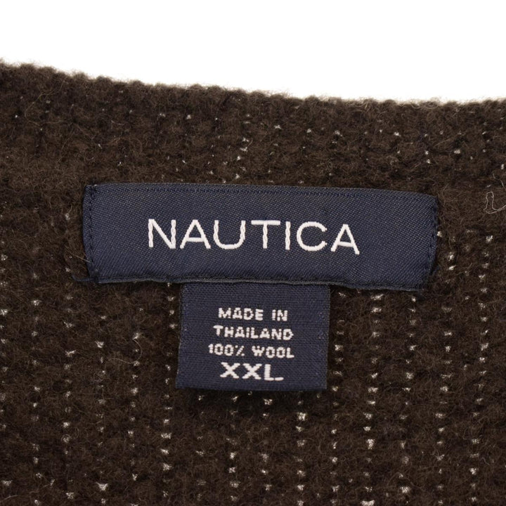 NAUTICA Striped Pattern Wool Knit Sweater Men's XXL /eaa344157