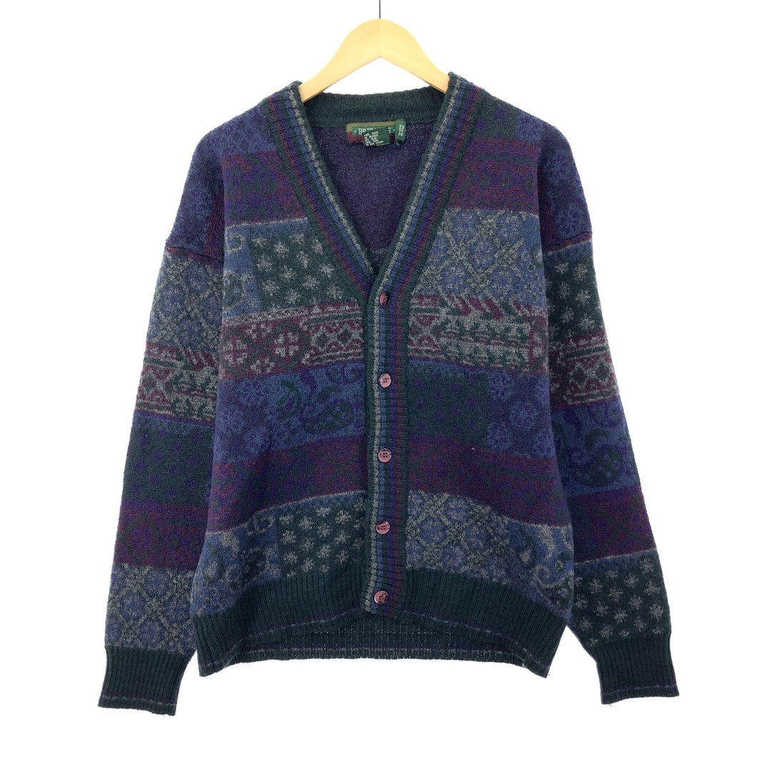 BRITCHES All-over Pattern Wool Knit Cardigan Men's L /eaa344194