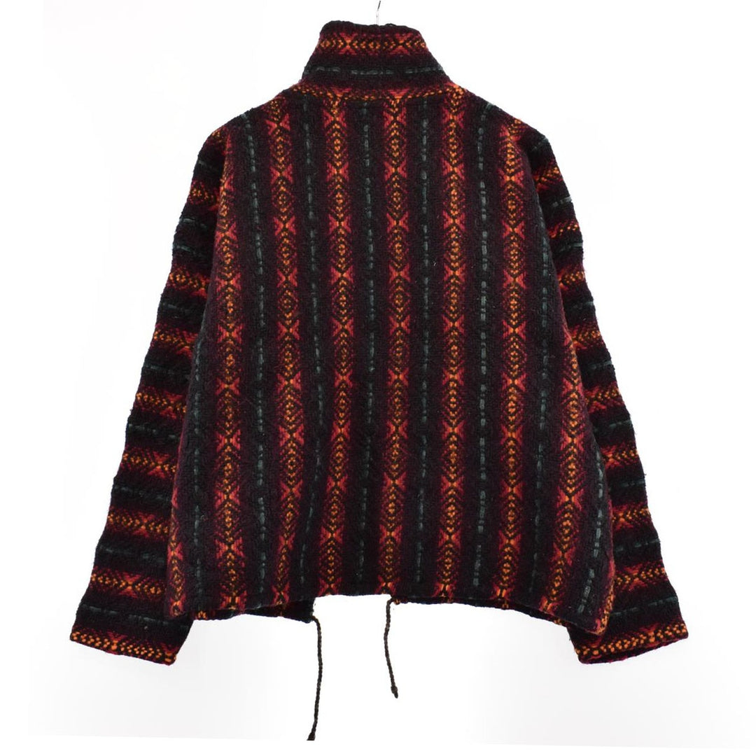 Native Pattern Collared Wool Knit Cardigan Men's XL /eaa344537