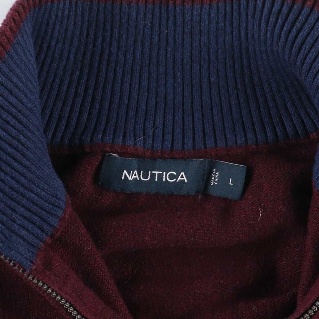 NAUTICA Half Zip Sweater Men's L /eaa344653